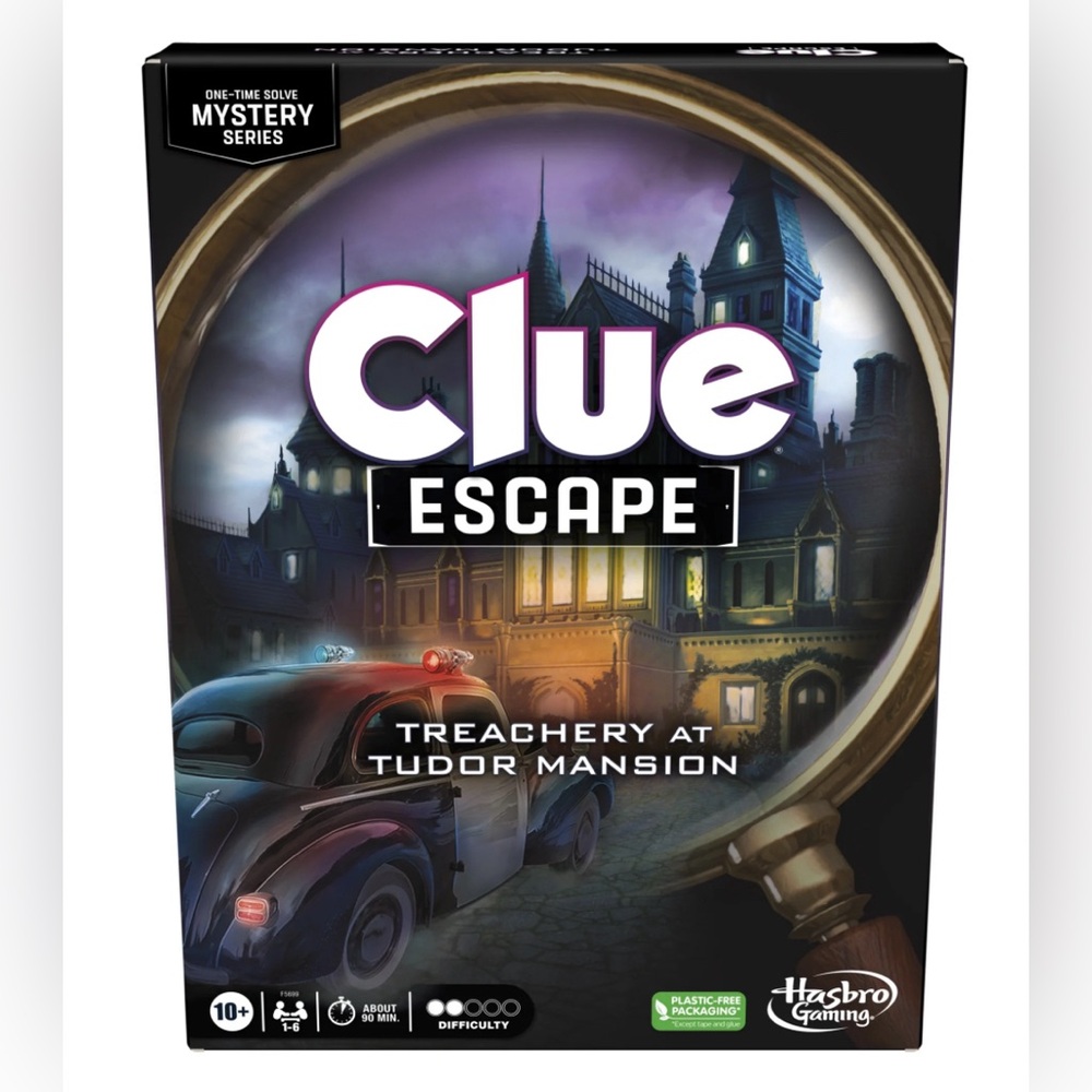 Hasbro Gaming Clue Escape Party "Board" Game Treachery at Tudor Mansion 10+